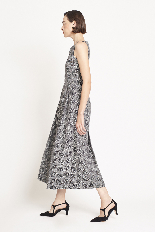 Fit — Vestido Jacquard Panton