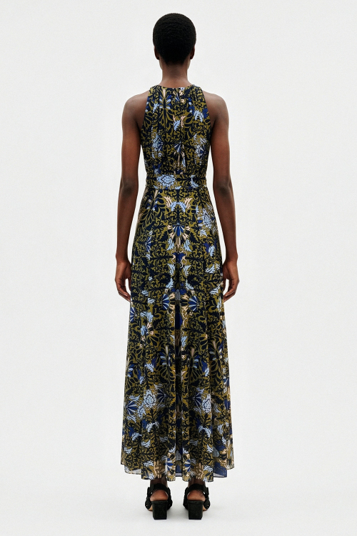 Fit — Vestido Jersey Estampa Ornamental Longo