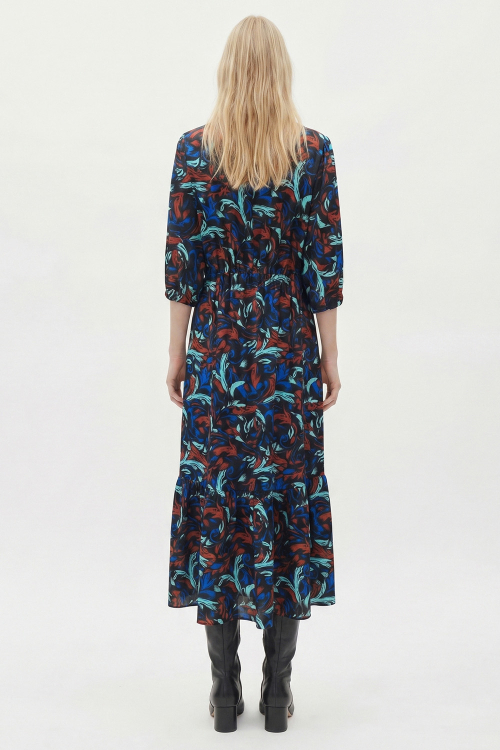 Fit — Vestido Seda Estampa Ventania