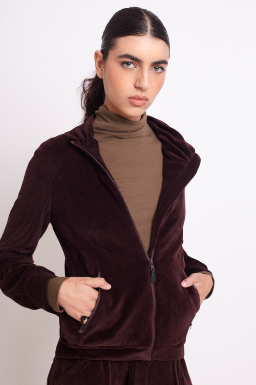 Fit — Casaco Plush Gola Franzida