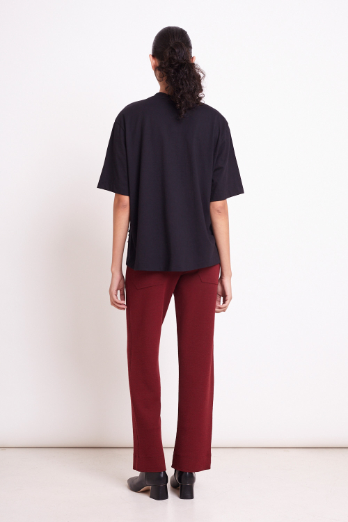 Fit — Camiseta Algodão Pima Bordado Franjas