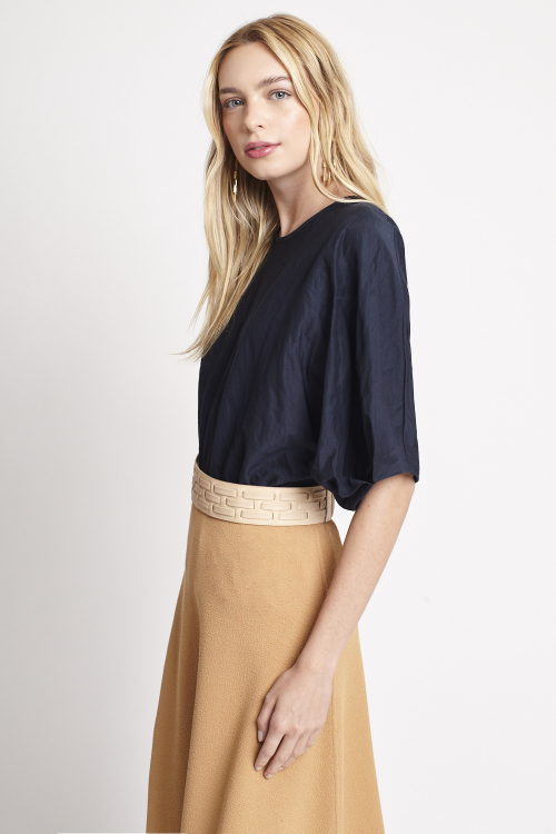 Fit — Blusa Viscose Metal Ampla
