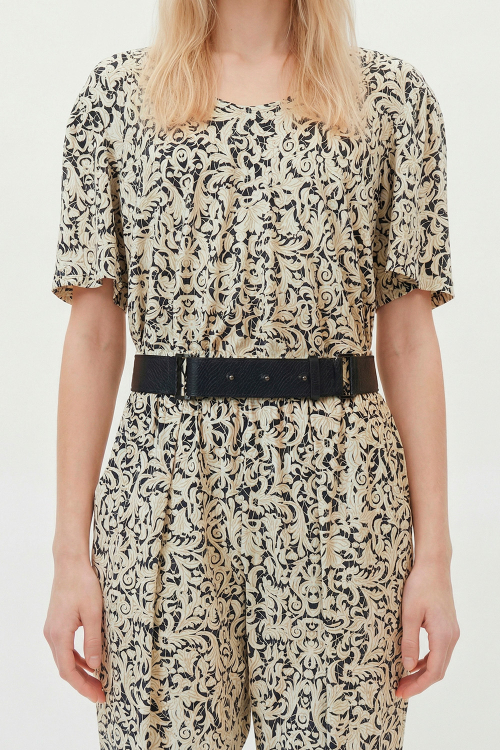 Fit — Blusa Jersey Estampa Barroco