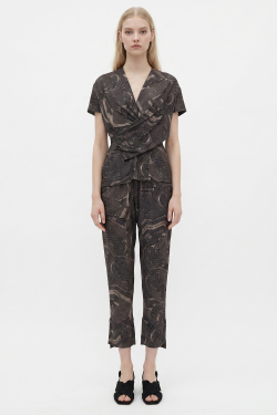 blusa jersey est canutilhos recortes pregueados
